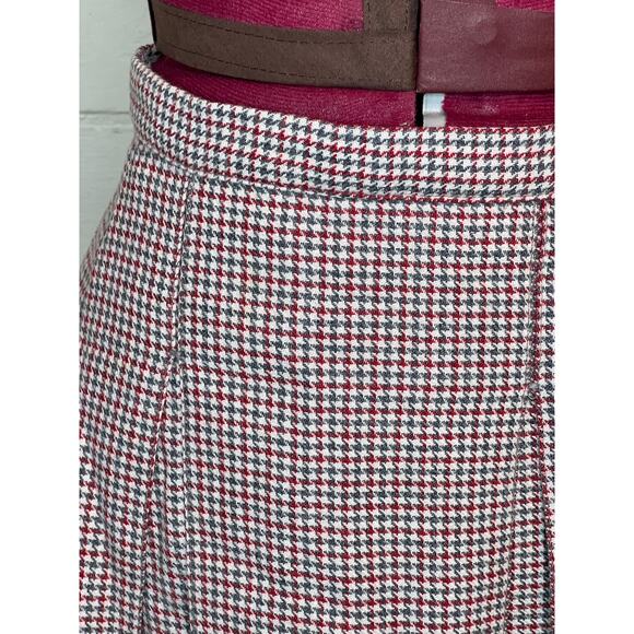 Skirt pleat front checked red green - Picture 3 of 11